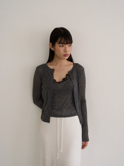 layered cardigan set