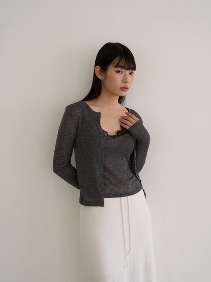 layered cardigan set