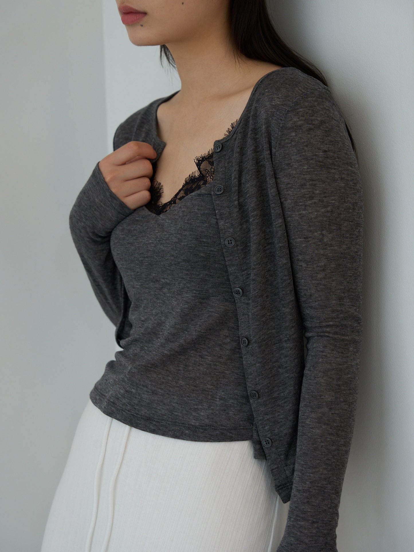 layered cardigan set