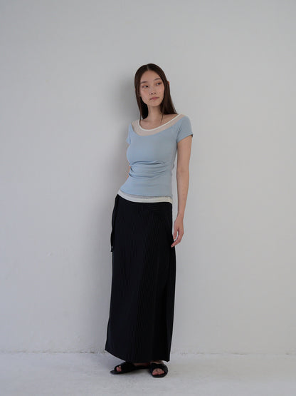drape wrap skirt