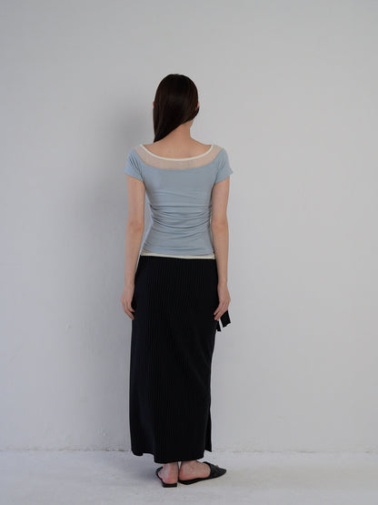 two tone layered T
