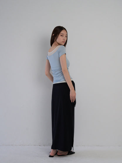 drape wrap skirt