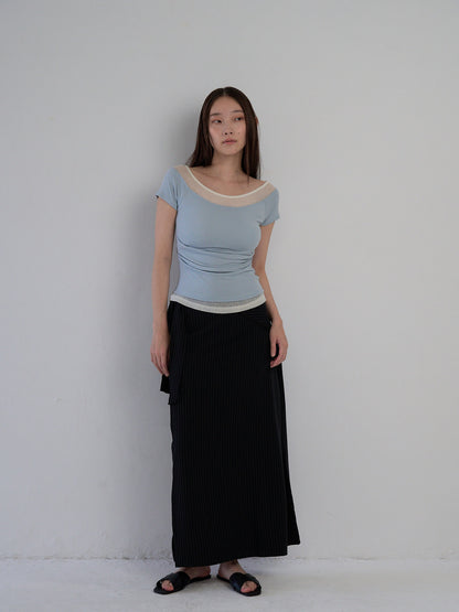 drape wrap skirt