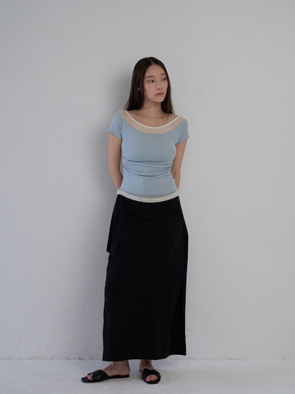 two tone layered T
