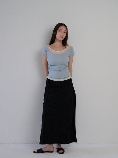 drape wrap skirt