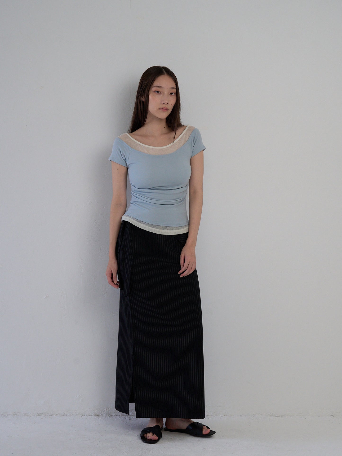 drape wrap skirt
