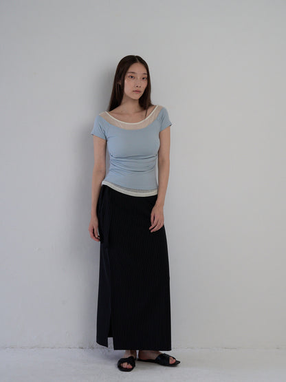 drape wrap skirt