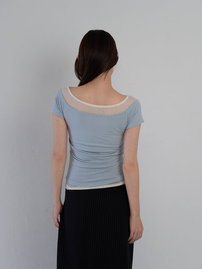 two tone layered T