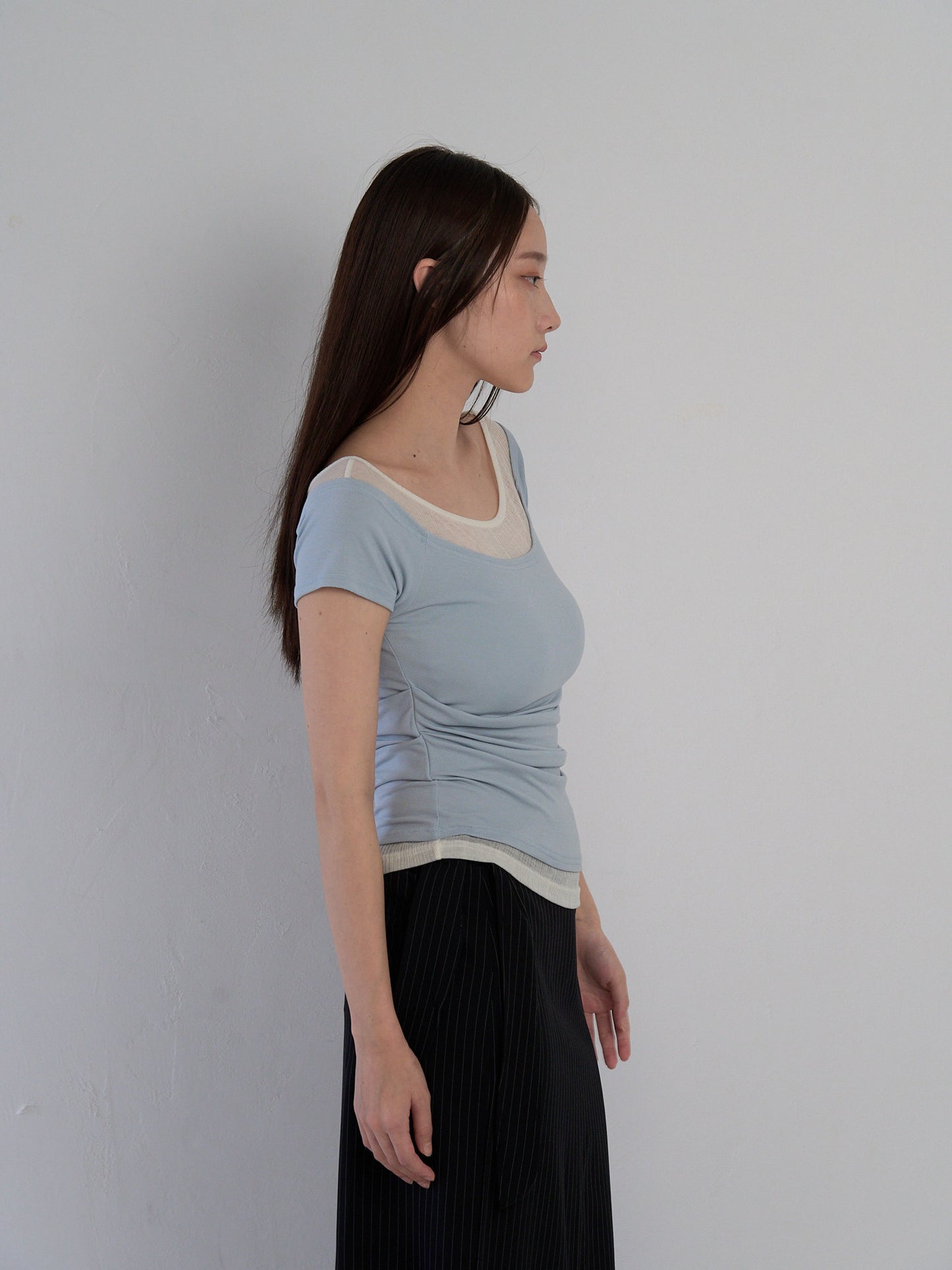 two tone layered T