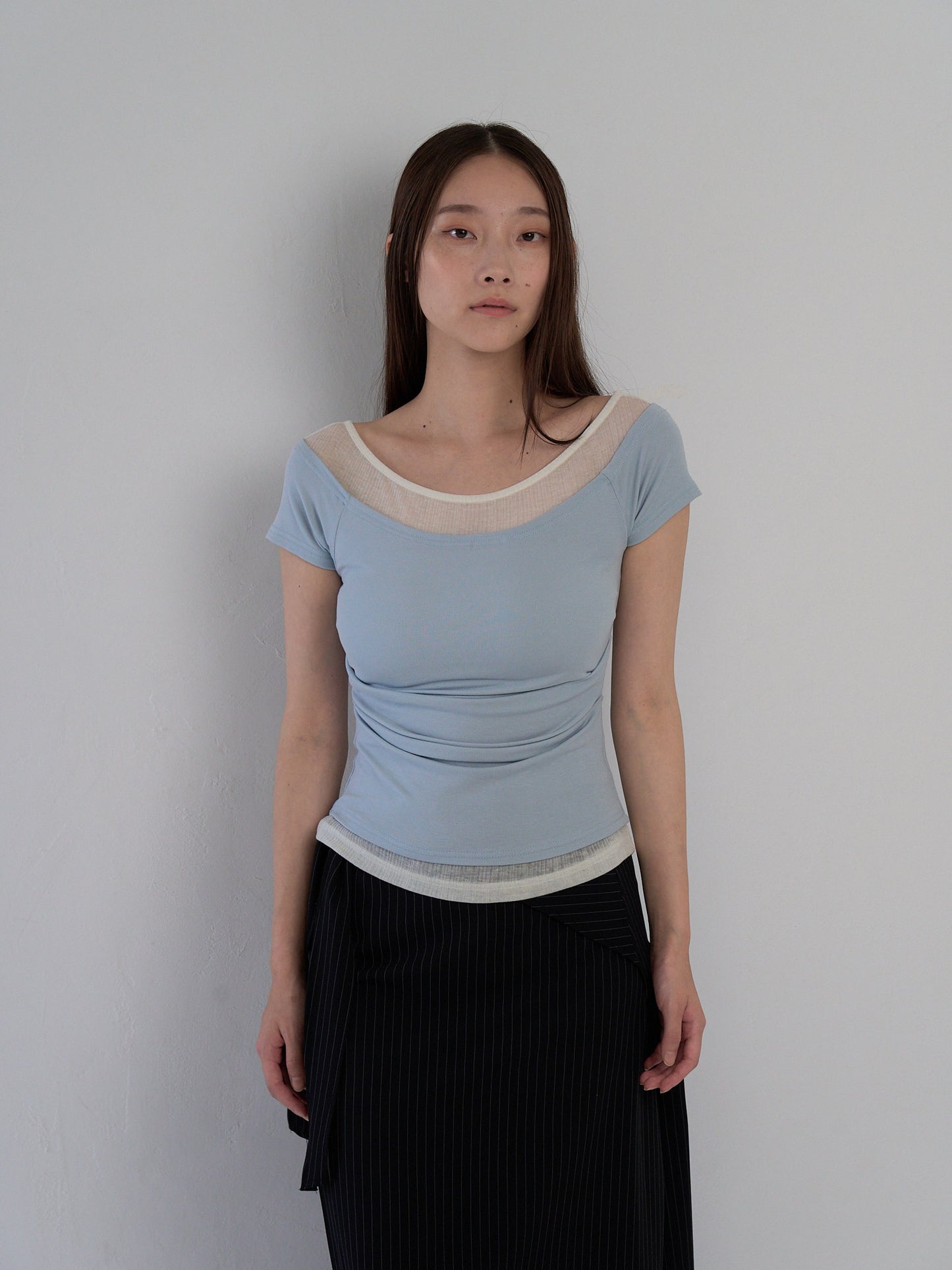 two tone layered T