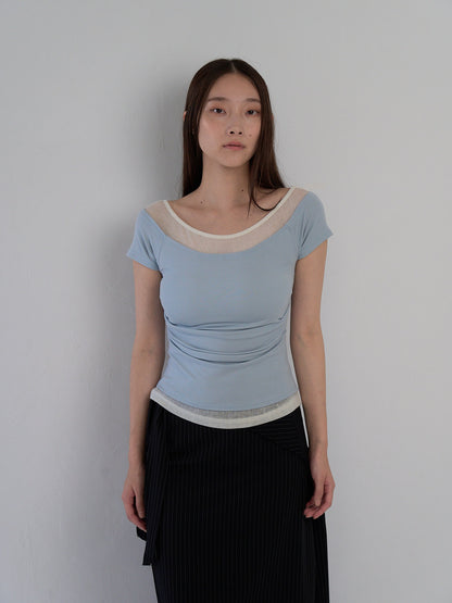 two tone layered T