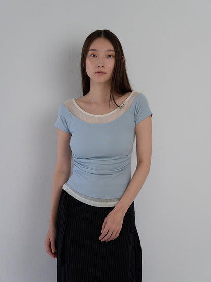 two tone layered T