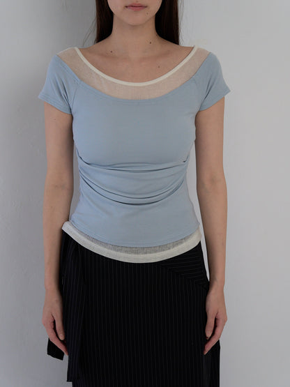 two tone layered T