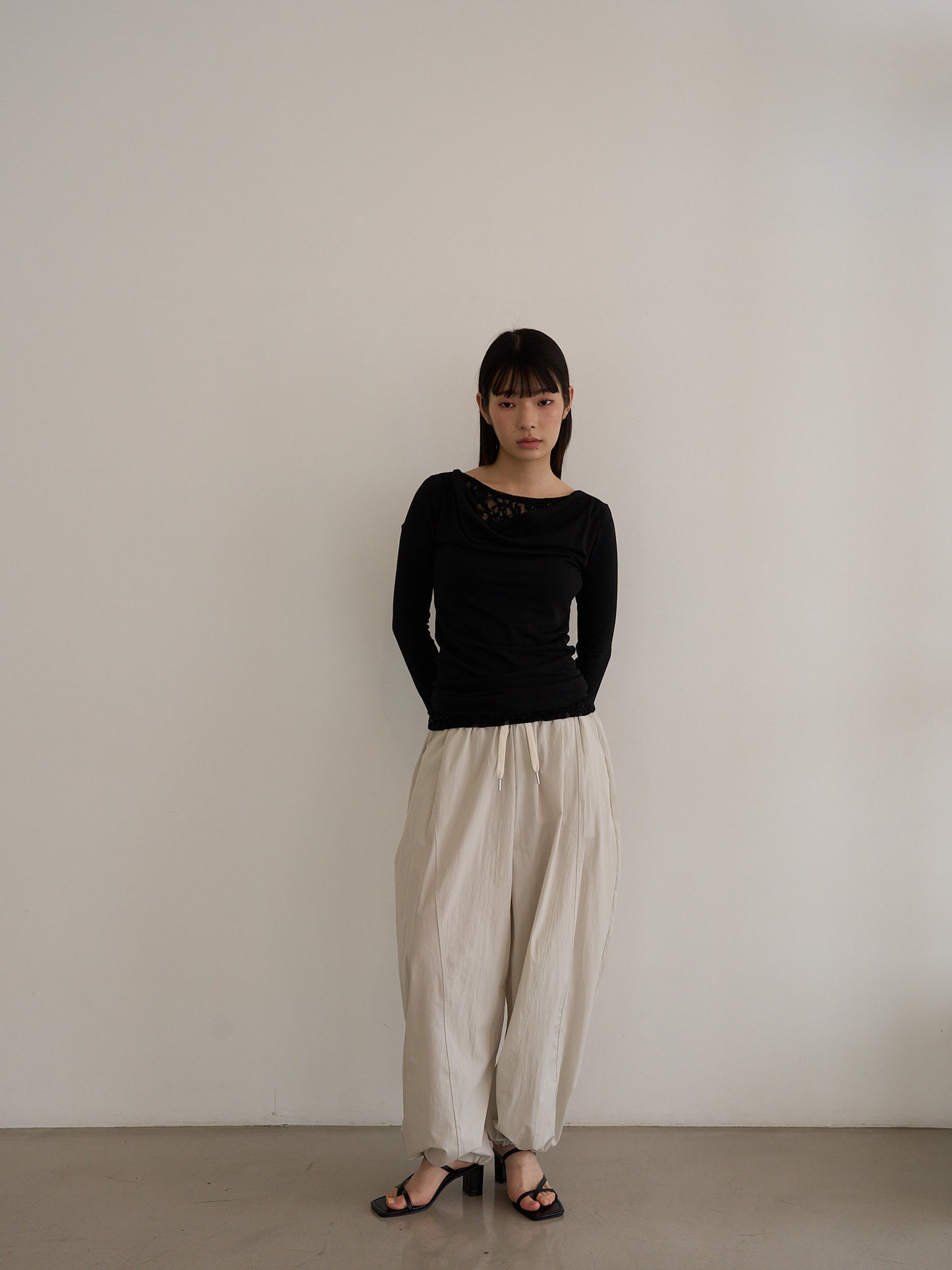 string nylon pants