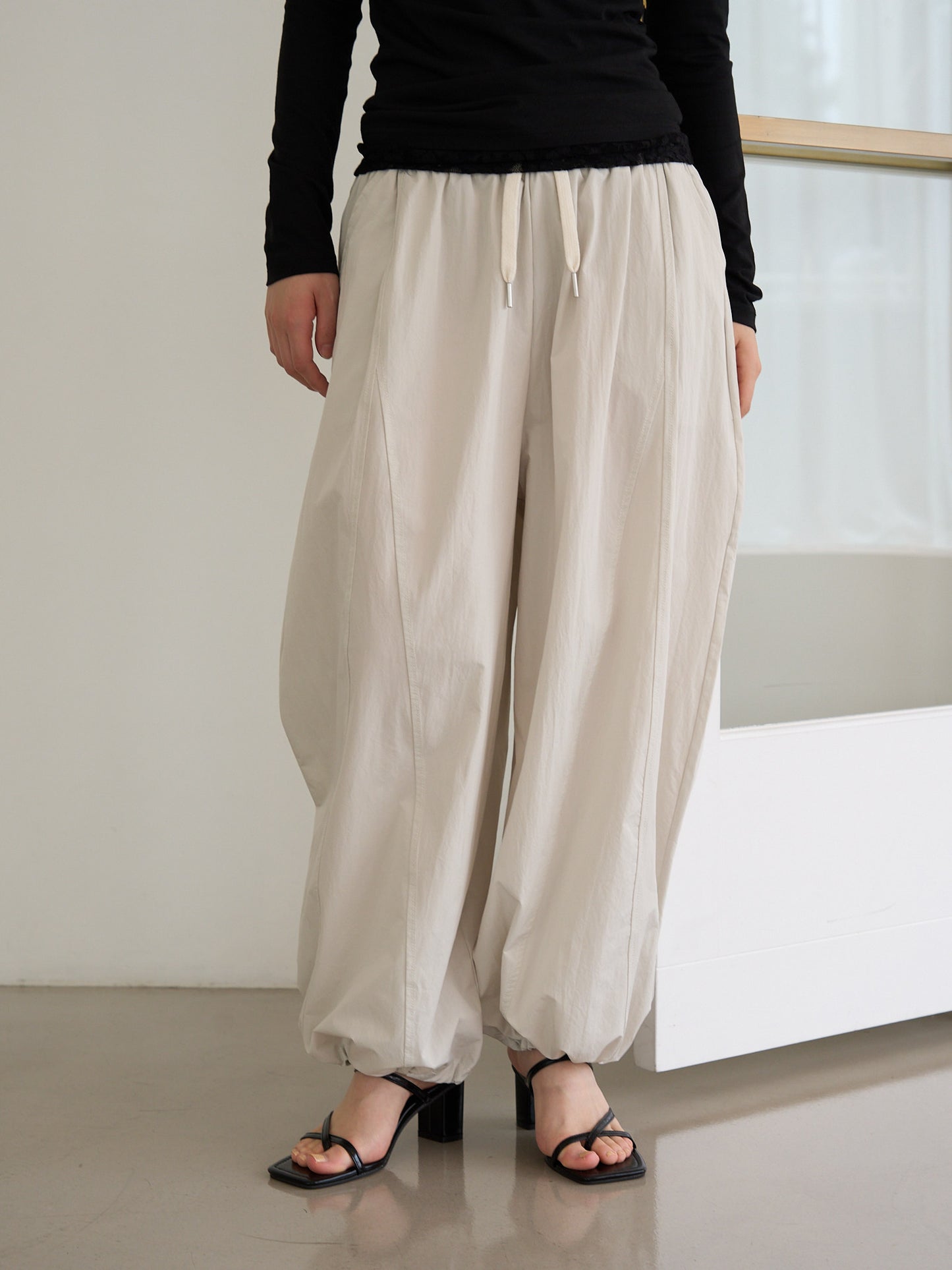 string nylon pants