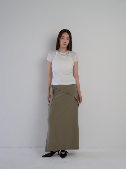 drape wrap skirt