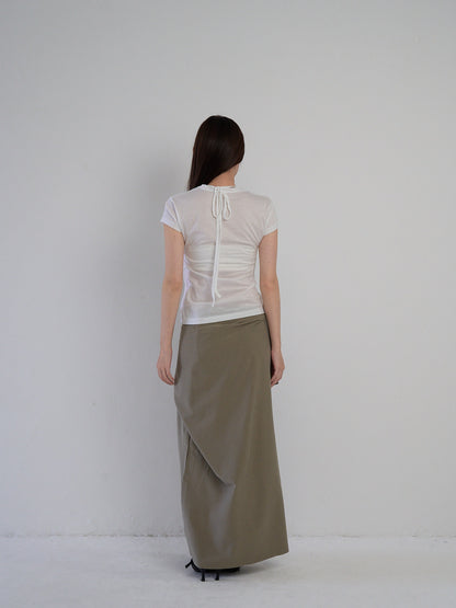 drape wrap skirt