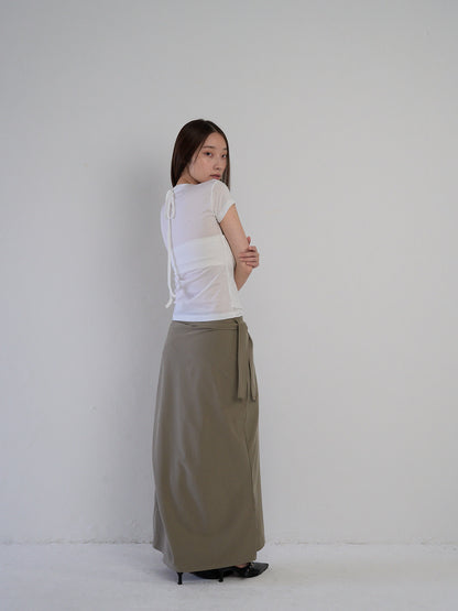 drape wrap skirt