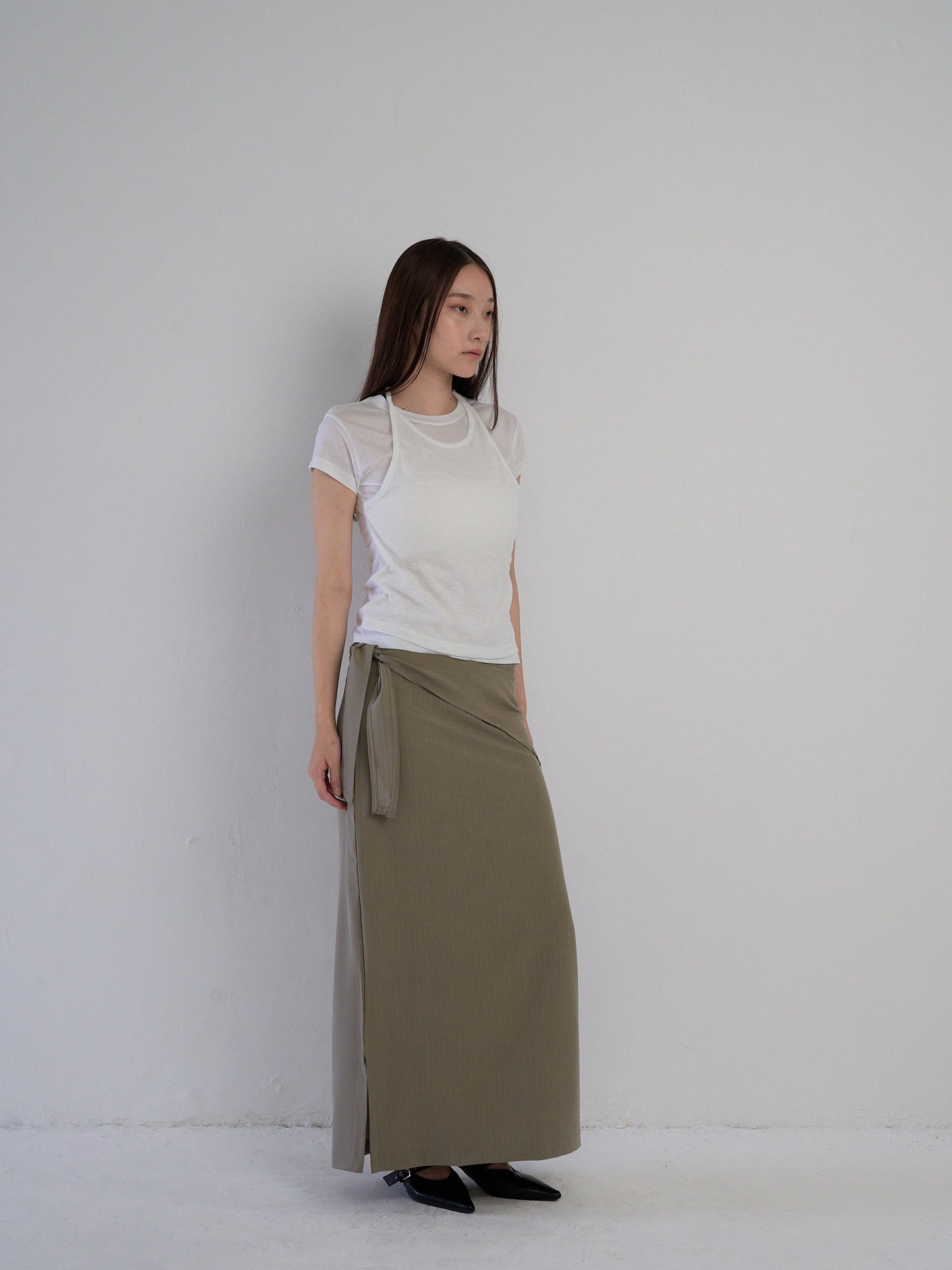 drape wrap skirt