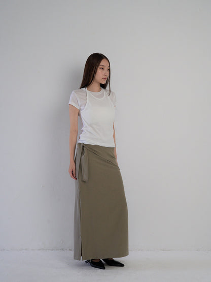 drape wrap skirt