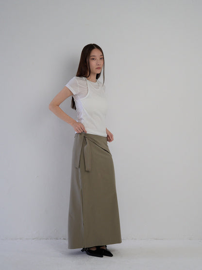 drape wrap skirt