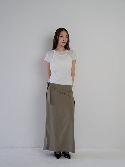 drape wrap skirt