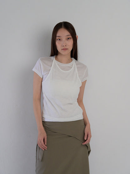 halter layered tops