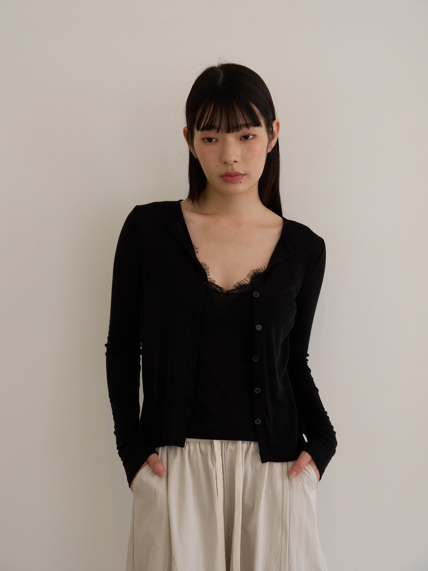 layered cardigan set