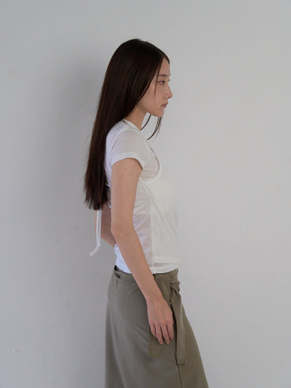 halter layered tops