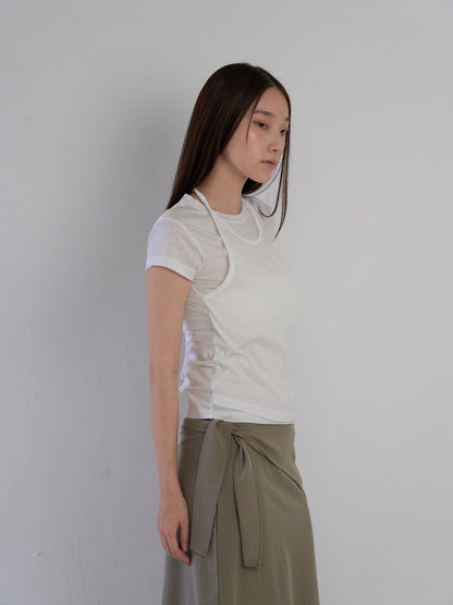 halter layered tops