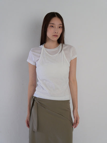 halter layered tops