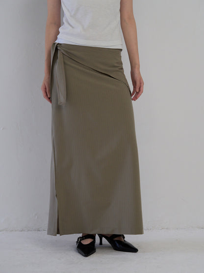 drape wrap skirt