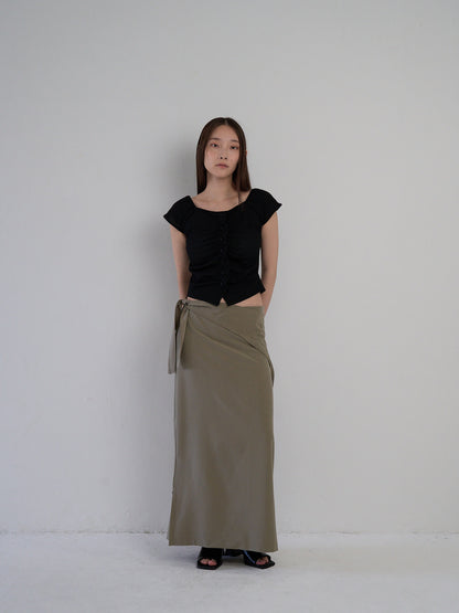 drape wrap skirt