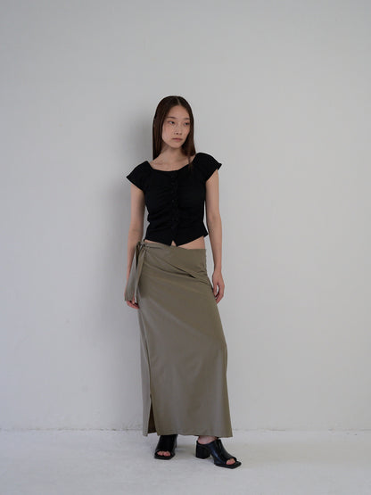 frill waffle knit