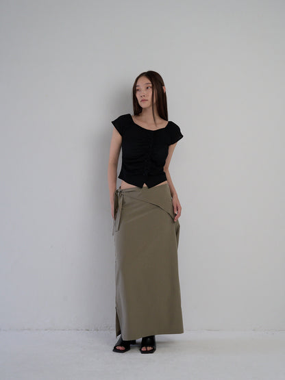 drape wrap skirt