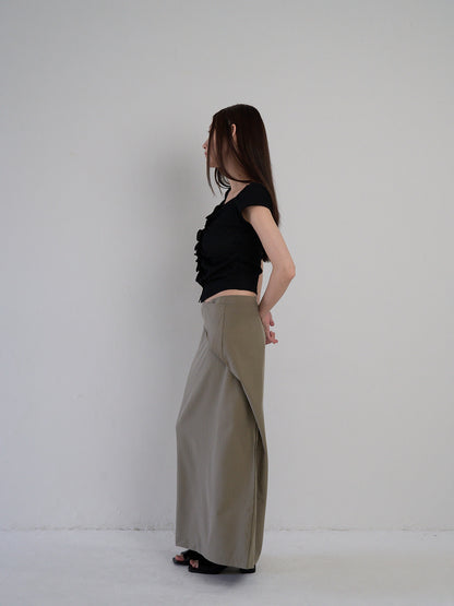 drape wrap skirt