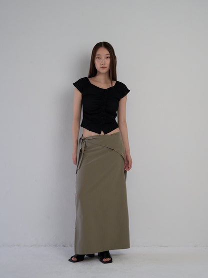 frill waffle knit