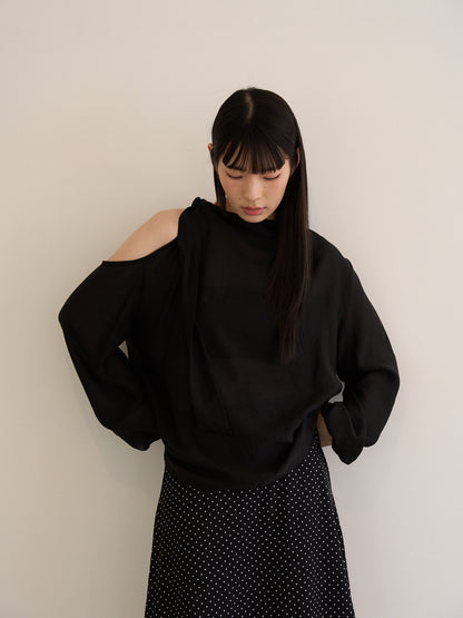 open shoulder blouse