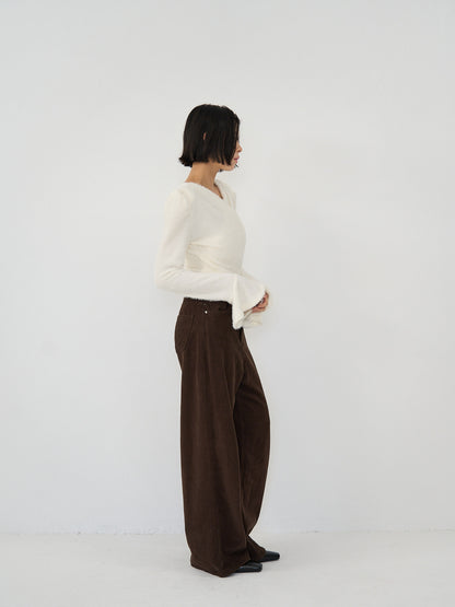 drape knit blouse