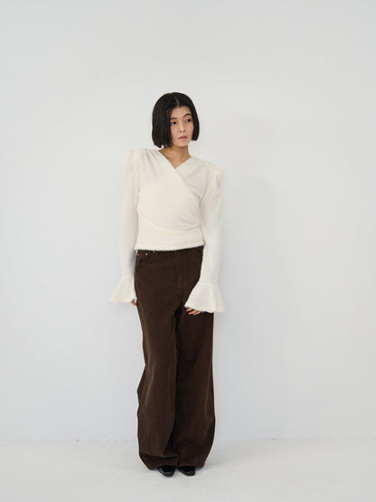 drape knit blouse