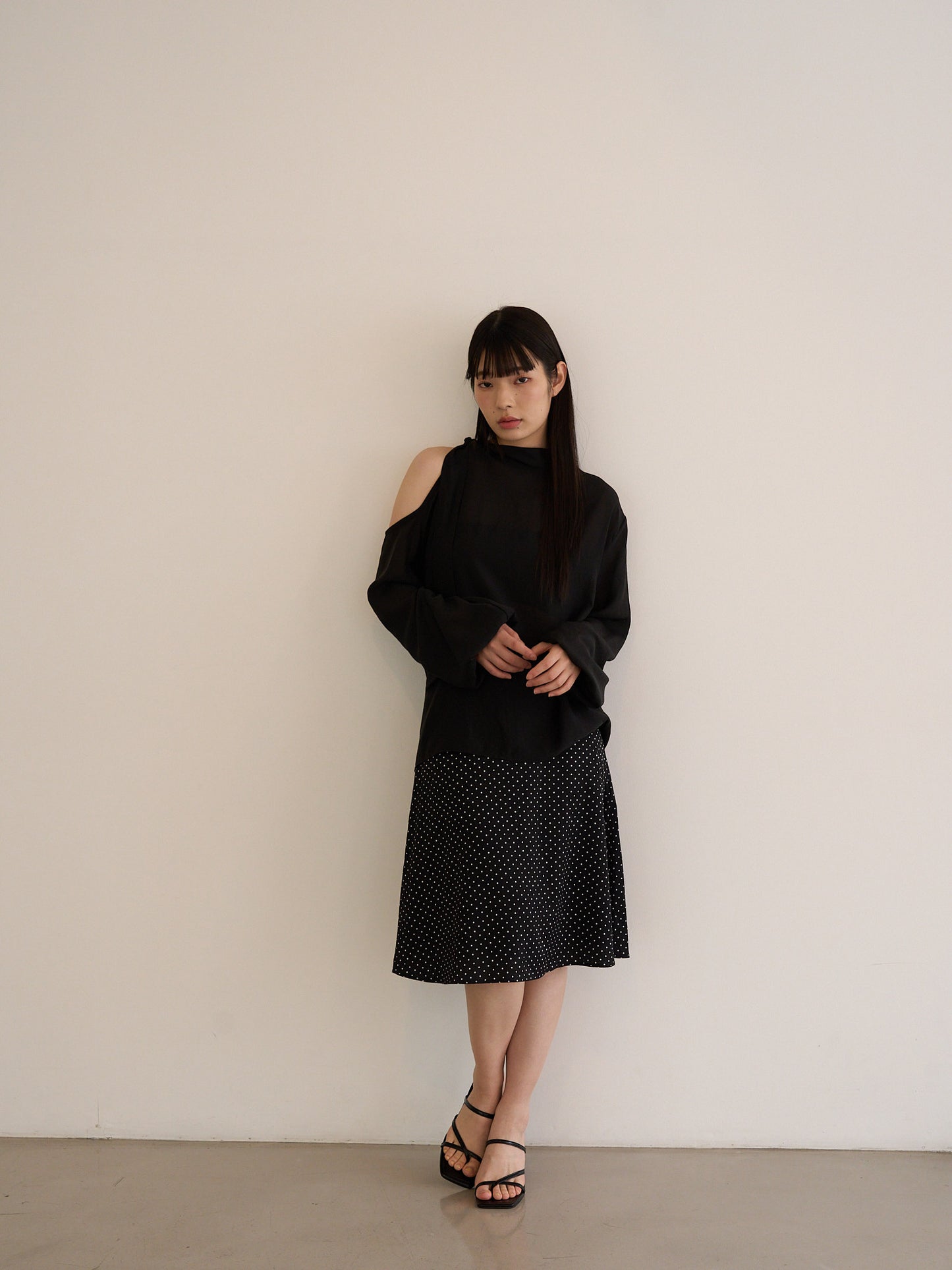 open shoulder blouse
