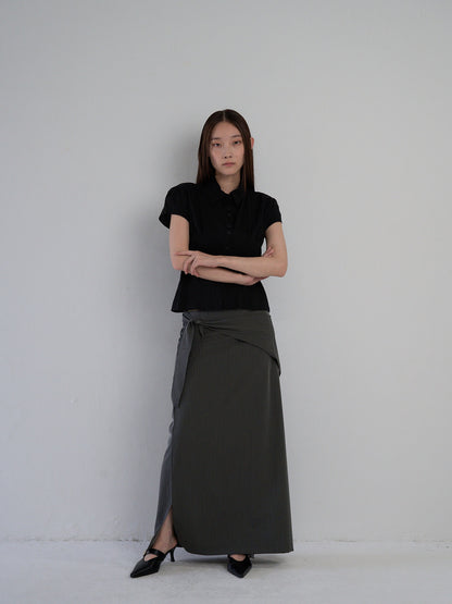 drape wrap skirt