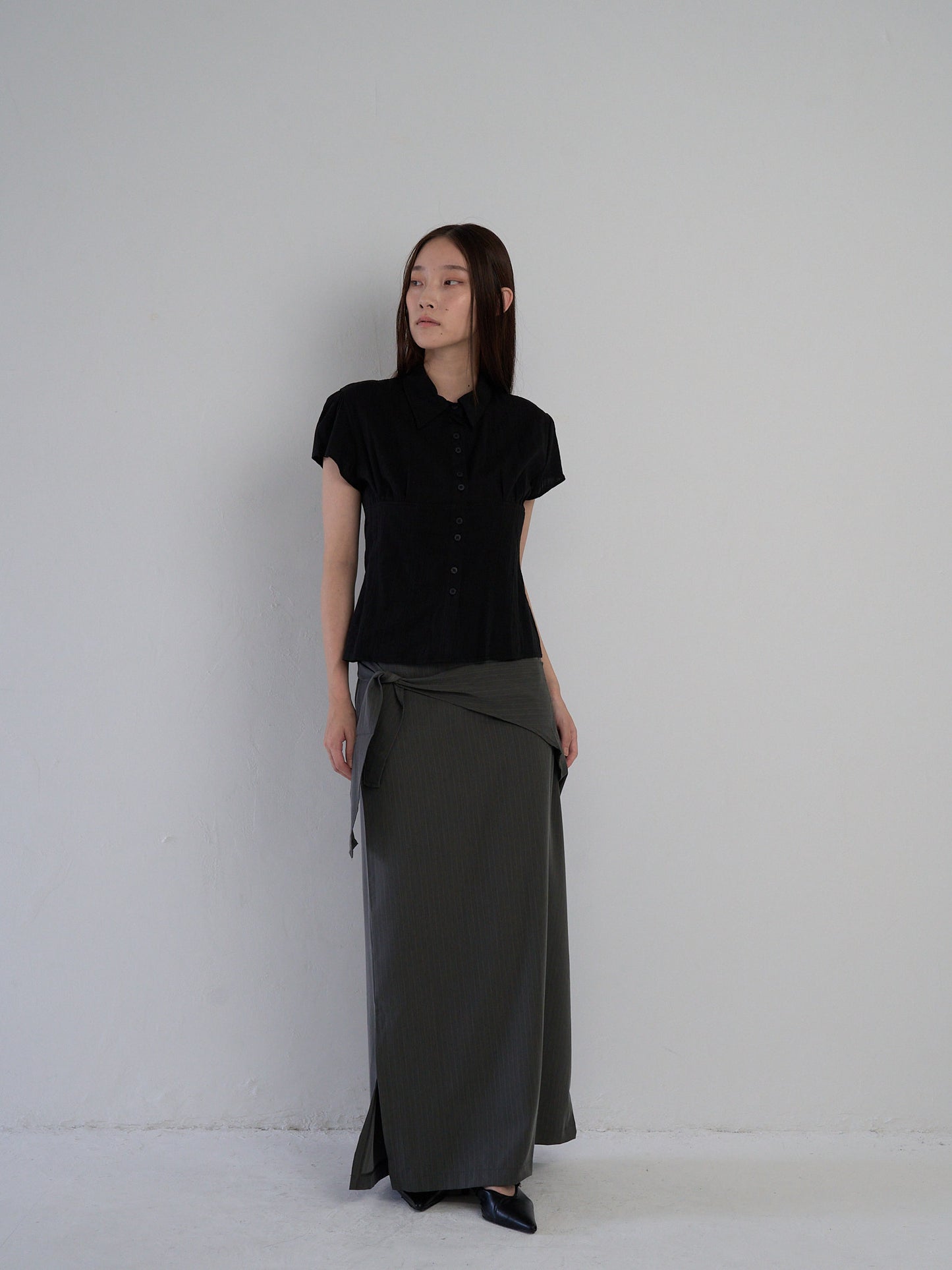drape wrap skirt