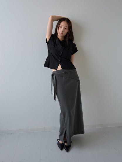 drape wrap skirt