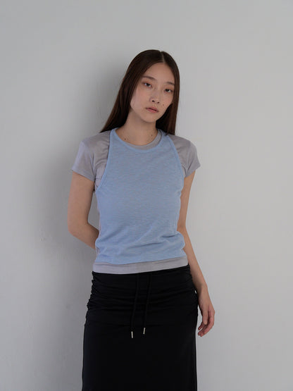 halter layered tops