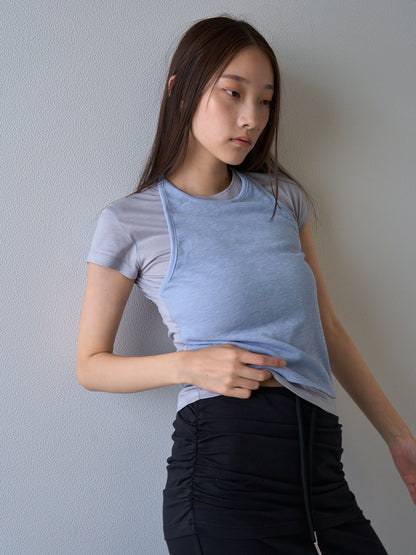 halter layered tops
