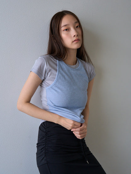 halter layered tops