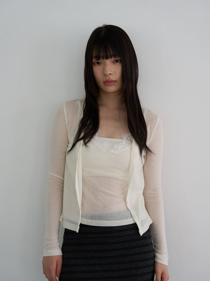 layered cardigan set