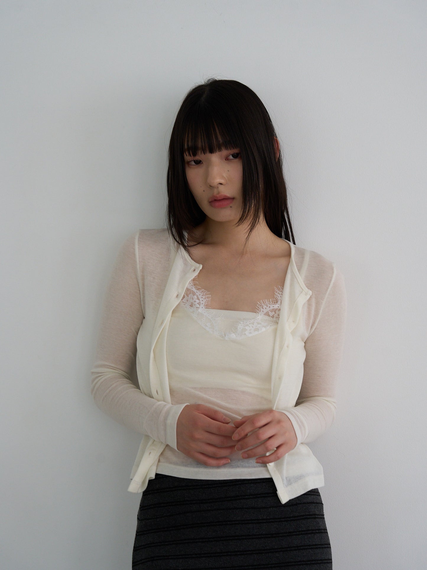 layered cardigan set