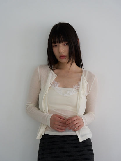 layered cardigan set